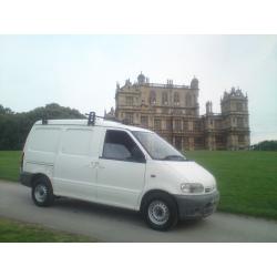 NISSAN VANETTE CARGO 2.3 DIESEL, 1998 R-REG, WHITE with *TWIN SIDE DOORS* and ONLY 45,000 MILES..!!!