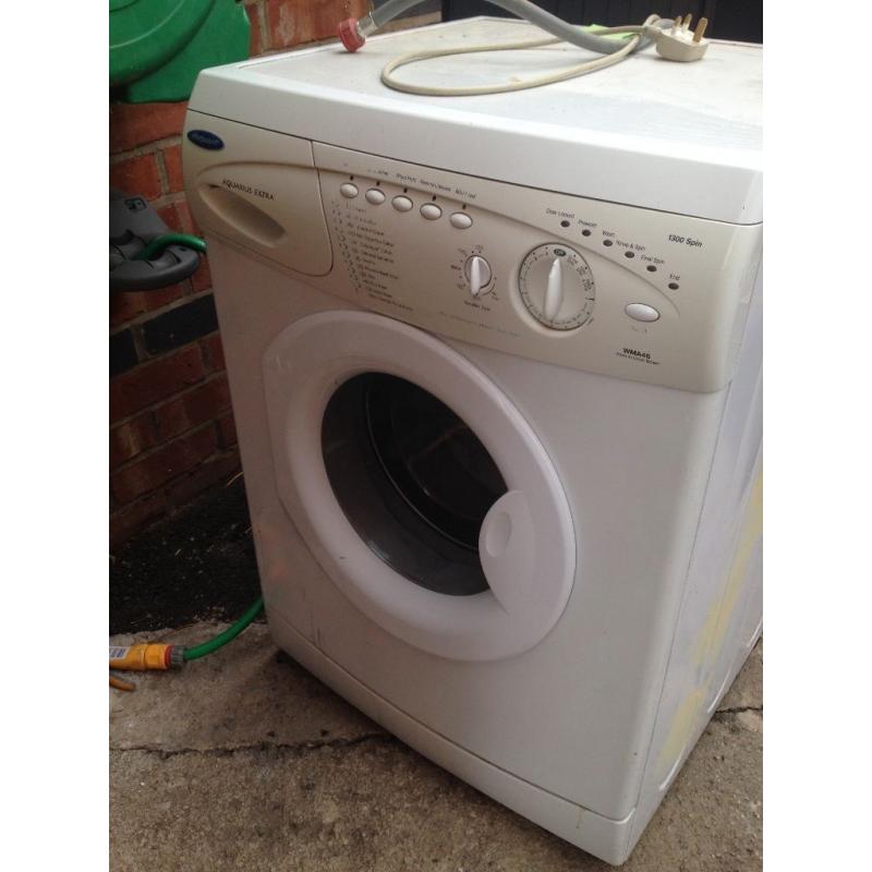 Hotpoint Aquarius extra washing machine
