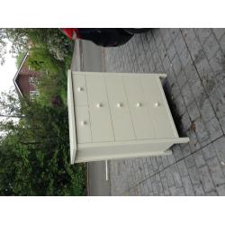 Complete Wooden Off White Bedroom Suite