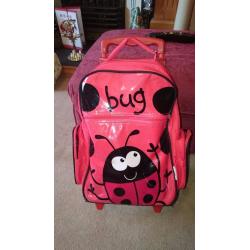 Bugzz - Kids Ladybird Backpack / Trolley Case