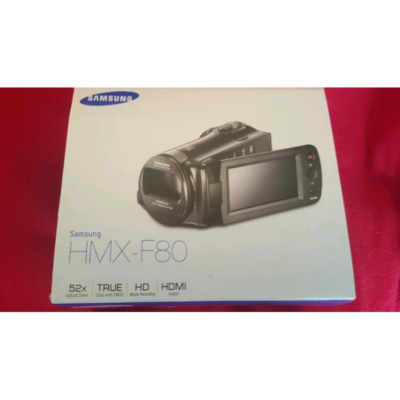 Samsung digital camera camcorder. Hmx f80. With sd card