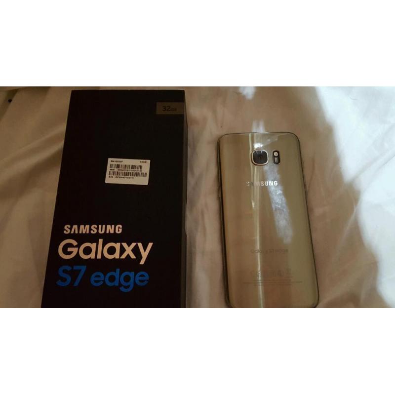 For sale or swap Samsung galaxy S7 edge 32gb Gold