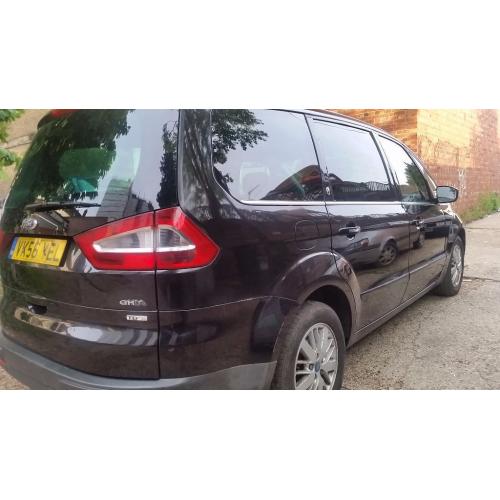 ford galaxy 2006 diesel black fully loaded leather sat nav blue tooth year m.o.t genuine mileage