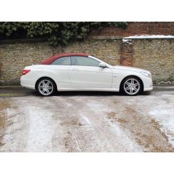 2011Mercedes-Benz E350 3.0CDI 231bhp,BlueF,AUTO CDI Sport,WHITE ,RED LEATHER