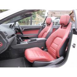 2011Mercedes-Benz E350 3.0CDI 231bhp,BlueF,AUTO CDI Sport,WHITE ,RED LEATHER