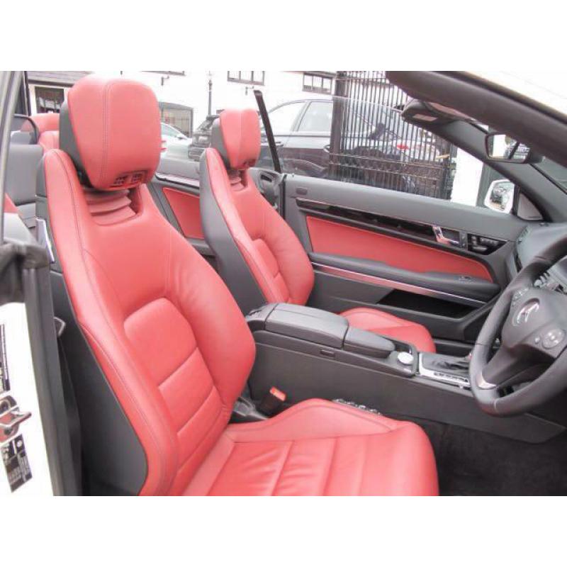 2011Mercedes-Benz E350 3.0CDI 231bhp,BlueF,AUTO CDI Sport,WHITE ,RED LEATHER