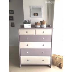 Chest of drawers, 6 drawers, very big, fully refurbished, pine wood, Annie Sloan! Great condition!