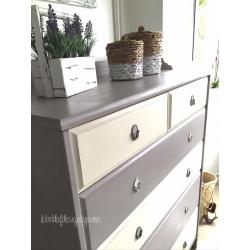 Chest of drawers, 6 drawers, very big, fully refurbished, pine wood, Annie Sloan! Great condition!