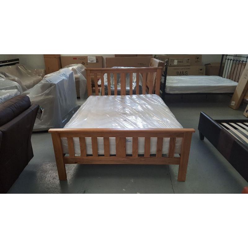 BRAND NEW BOXED Collection 14 Natural Wood Double Bedstead ***CAN DELIVER***