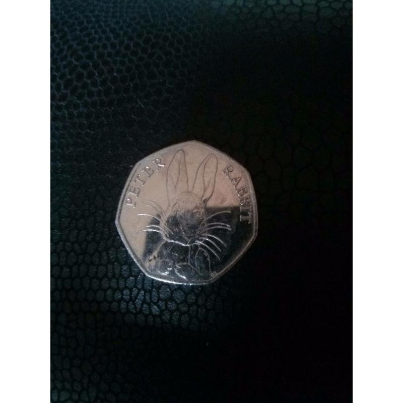 Limited Edition Beatrix Potter Peter Rabbit 50p Coin