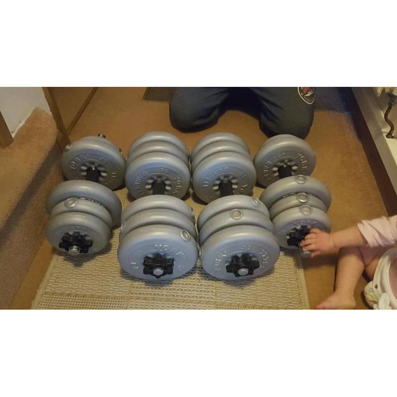 York weights/dumbells