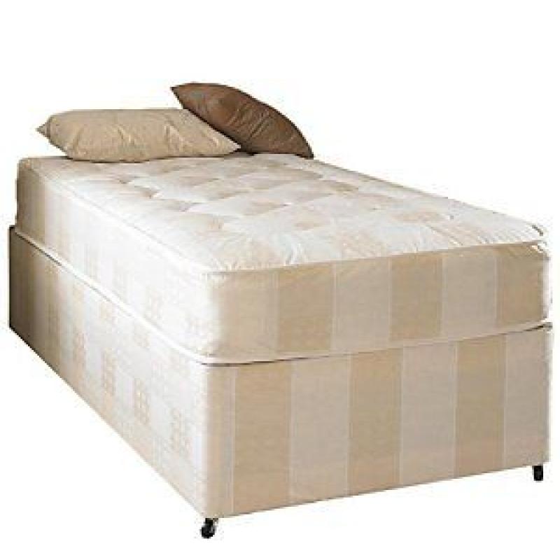 **100% GUARANTEED PRICE!**BRAND NEW-Single Bed/Small Double Bed W/ Semi-Orthopaedic Mattress