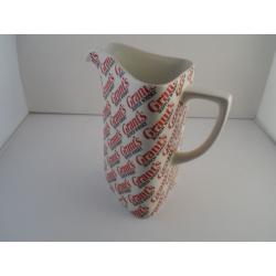 Glazed Earthenware Vintage Burleigh Ware "Grant's Scotch Whisky" Water Jug