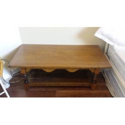 Solid Oak Coffee Table
