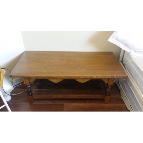 Solid Oak Coffee Table