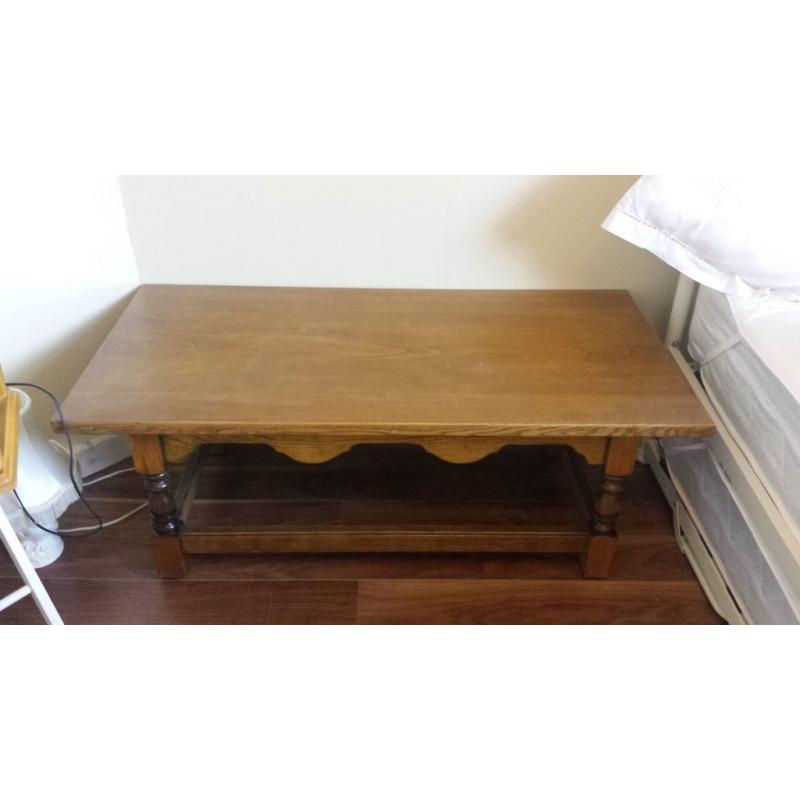 Solid Oak Coffee Table
