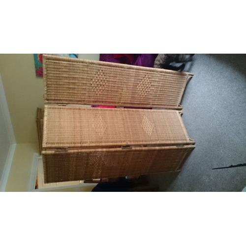 WICKER 3 PANEL PRIVACY SCREEN/ROOM DIVIDER
