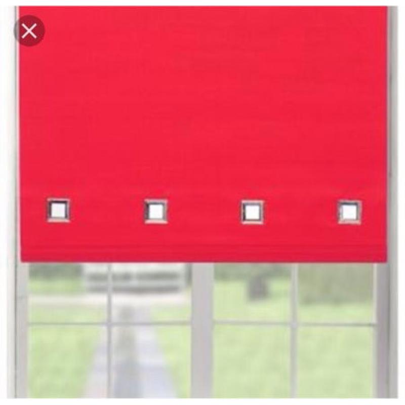 New Red roller blind 120x160