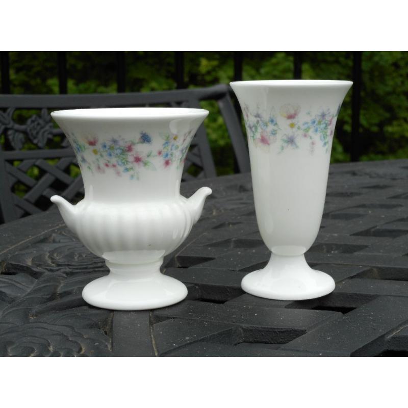 Wedgewood Angela vases, excellent condition, pretty items.