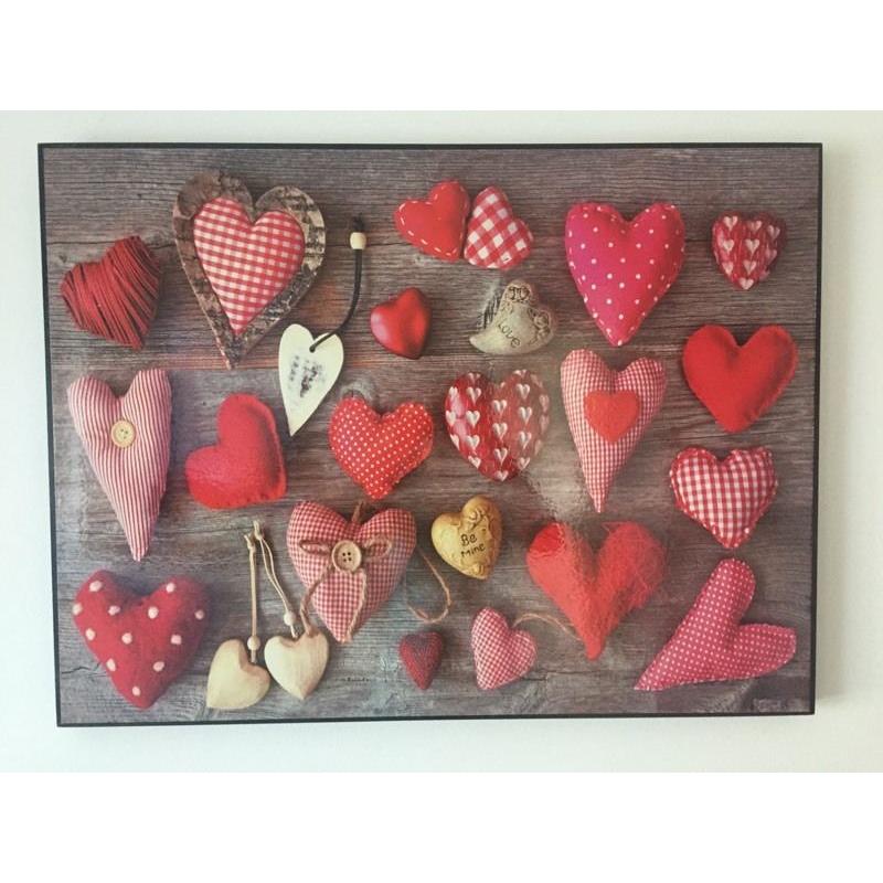 Red heart canvas