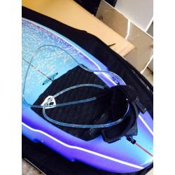 5"10 Takeoff Fish surfboard - 5 fin set up option - 3 fins included