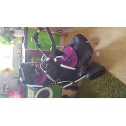 Twin pushchair