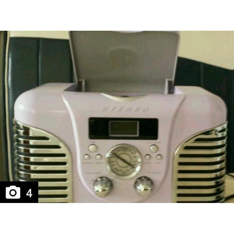 Retro style cd hi fi system