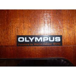 2 white wardrobes (all wood) made by Olympus