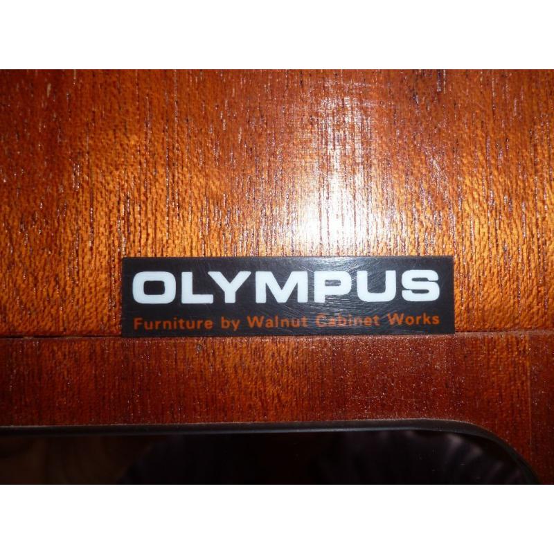2 white wardrobes (all wood) made by Olympus