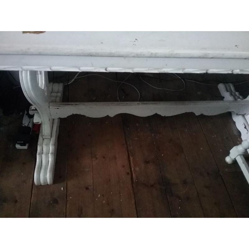 Table, 6 Chairs and Side Board