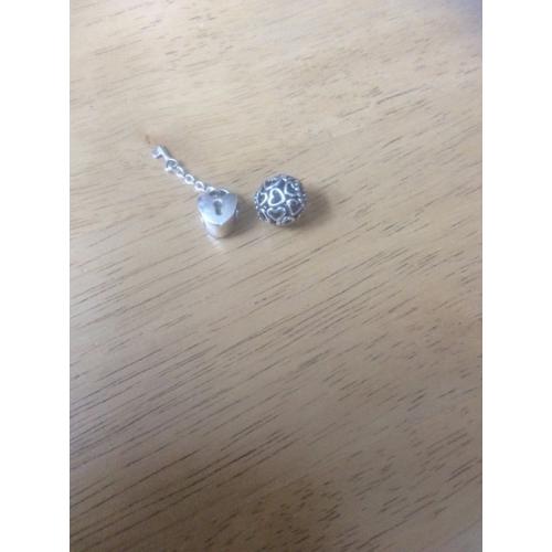 2 genuine pandora charms