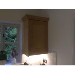 Beech Shaker complete Kitchen with Granite Worktops and appliances