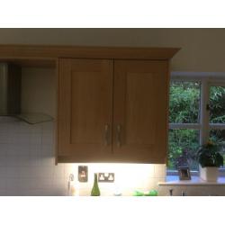 Beech Shaker complete Kitchen with Granite Worktops and appliances