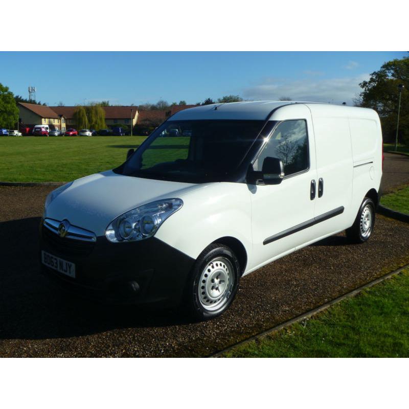 2013 63 VAUXHALL COMBO 1.3CDTI L2H1 LWB TWIN DOOR 1 OWNER FSH CLEAN VAN NO VAT