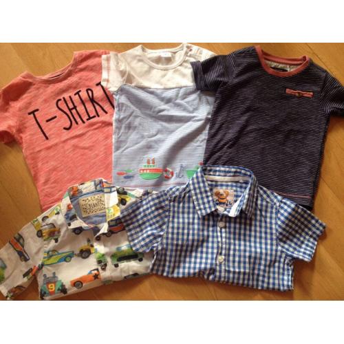 Boys t-shirt and shirt bundle 12-18 months