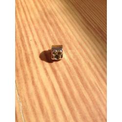 Brand new 925 sterling silver Mickey Mouse style green gem charm.