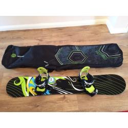 New snowboard, binding, bag & Google never be use