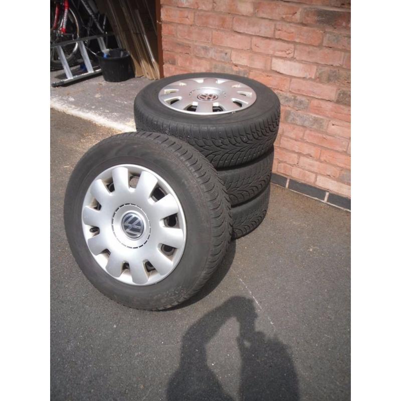 5 steel tyres/wheels
