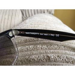 Ray ban wayfarer 2 sunglasses black/ clear