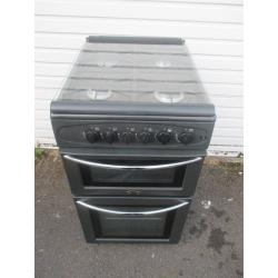 Belling Double Oven Gas Cooker Black Full Working Order