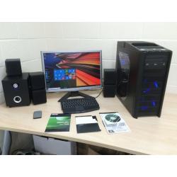 ? ANTEC Entry Gaming PC Computer Windows 10, 6Gb RAM + 750W PSU + 22" LCD Monitor + 5.1 Speakers ?