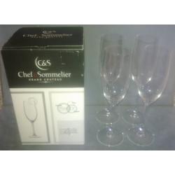 4 Chef & Sommelier Champagne Flutes