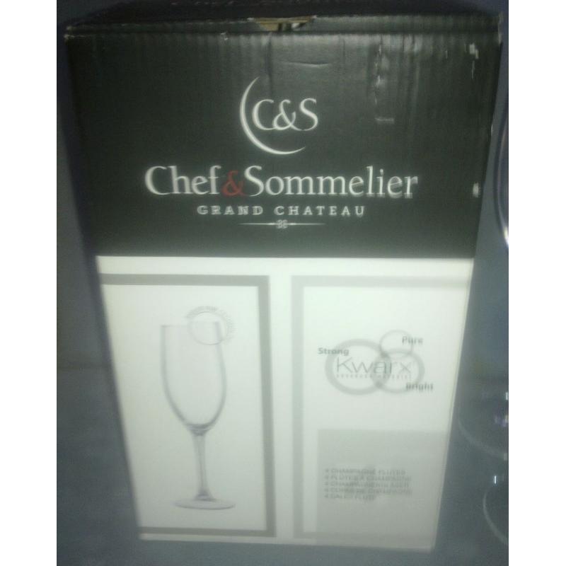 4 Chef & Sommelier Champagne Flutes