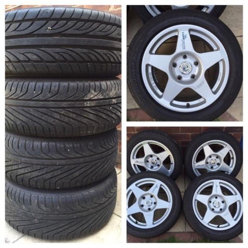 16" Compomotive MO1670 wheels with tyres pcd 5x120