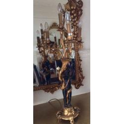 pair large blackamore lamps