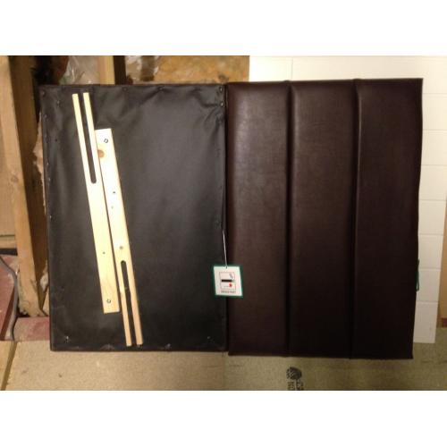 Single bed Headboard - Brown Faux Leather