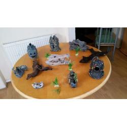 Large Ornaments and bog wood