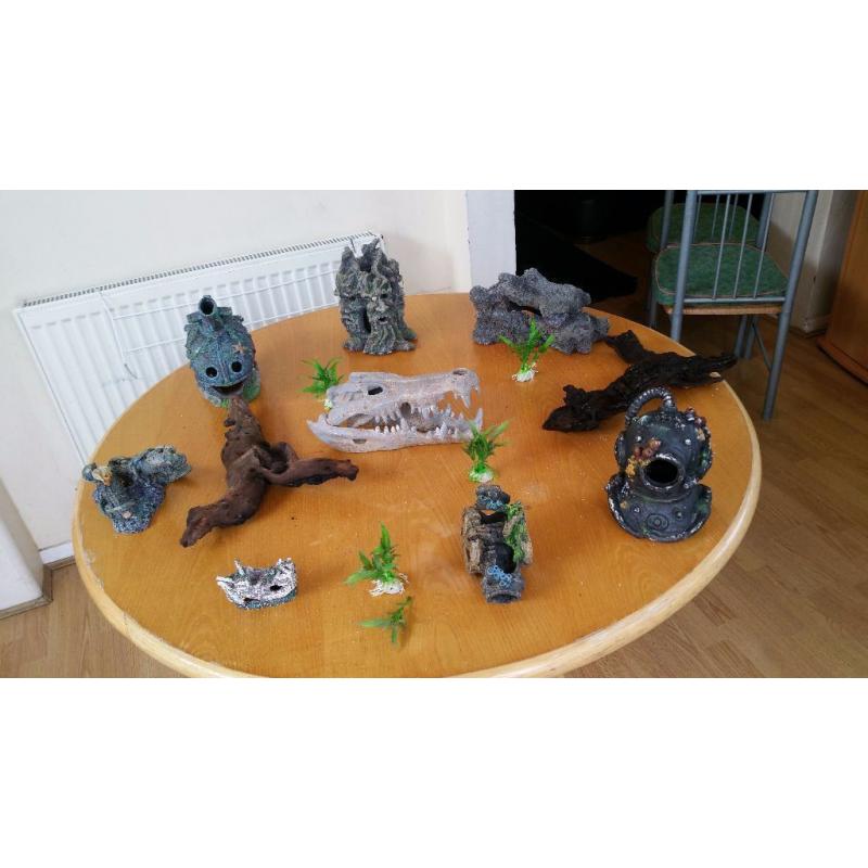 Large Ornaments and bog wood