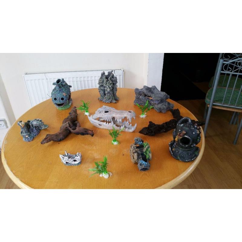 Large Ornaments and bog wood