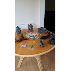 Large Ornaments and bog wood